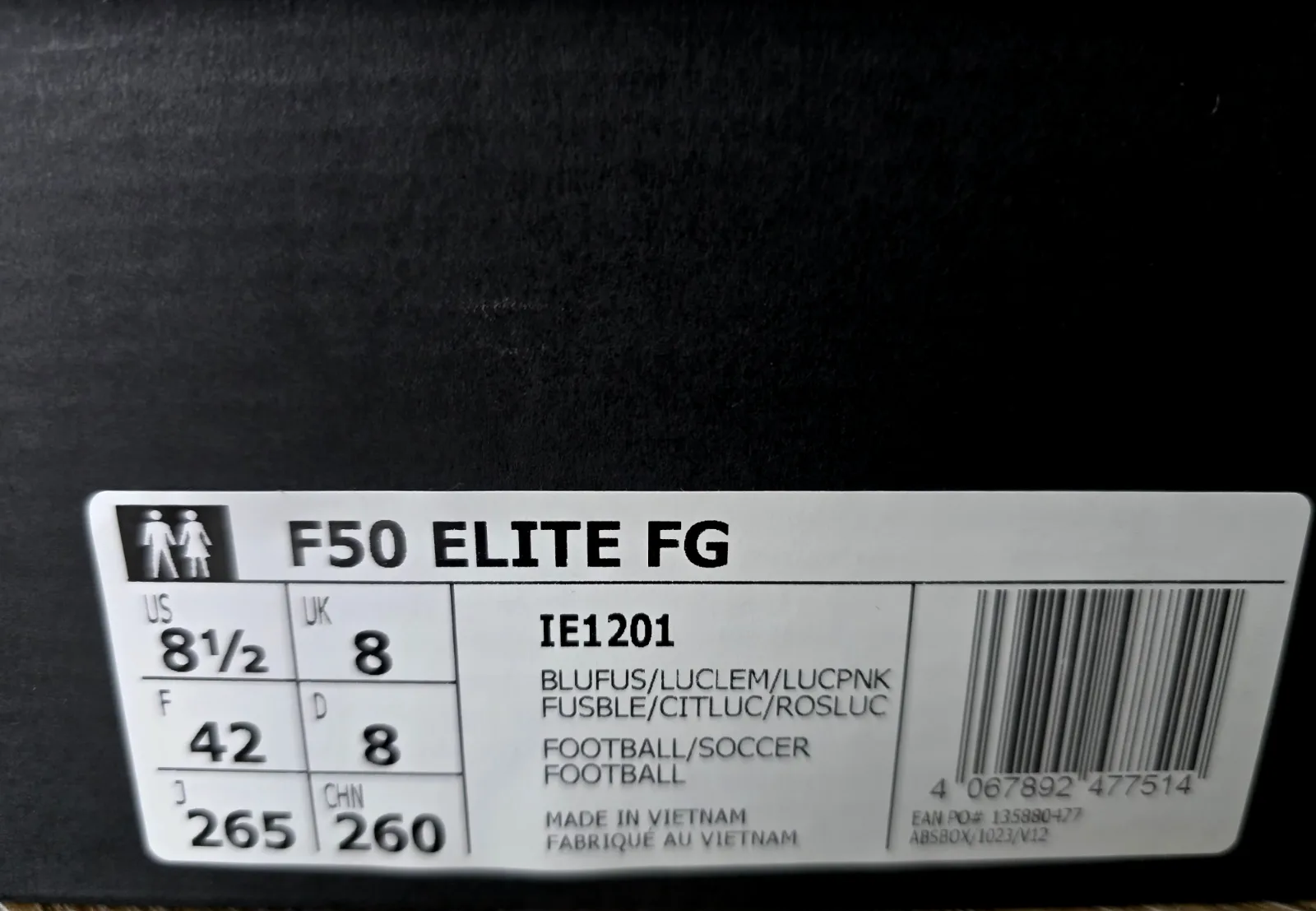 ADIDAS F50 ELITE FG 9